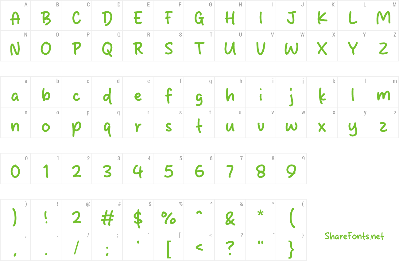 Font Sticky Bread preview